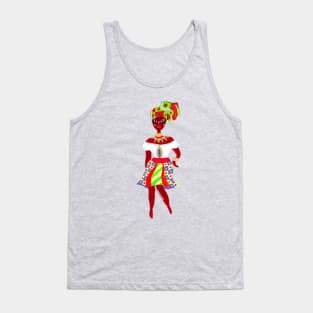 Afro-Caribbean Fashion Sketch Tank Top